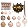 vidaXL Christmas Ball Set Set of 61 Various Rose Gold Finishes - 2 of 4