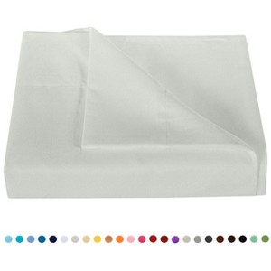 Brushed Microfiber Flat Sheet Only, Super Soft Hotel Quality Top Sheet - NTBAY - 1 of 4