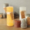 Vance Kitira 9" Pale Yellow Timber Pillar Candle ,Scentless, Clean-Burning, Environmental Friendly - 2 of 2