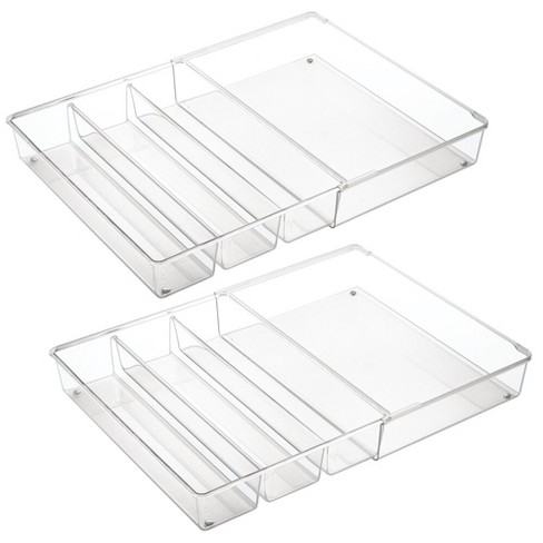 Mdesign Expandable Kitchen Drawer Organizer Tray For Utensils 2