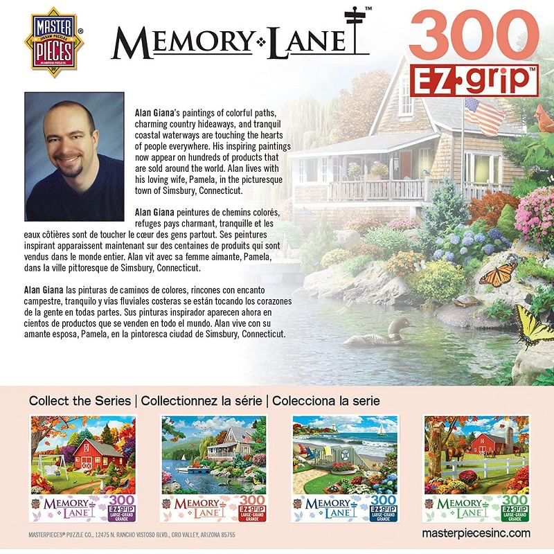 MasterPieces Inc Lakeside Memories 300 Piece Large EZ Grip Jigsaw Puzzle, 2 of 7