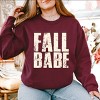Fall Babe Distressed -  Women's Graphic Sweatshirt - 3 of 4