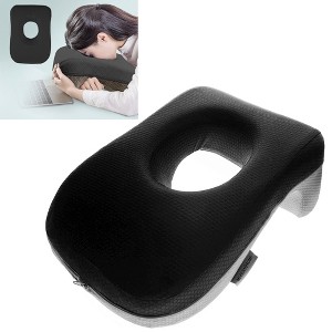 Modern Home Deluxe Memory Foam Travel Nap/Sleeping Pillow - Firm Support Desktop Face Cushion - 1 of 4