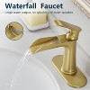 LunaLulinlk Sink faucet with countertop, bathroom faucet for sink, single hole single handle faucet - 4 of 4