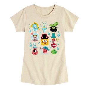 Girls' - Spongebob Squarepants - Spongebob: The Search For Squarepants Grid Fitted Short Sleeve Graphic T-Shirt - 1 of 4