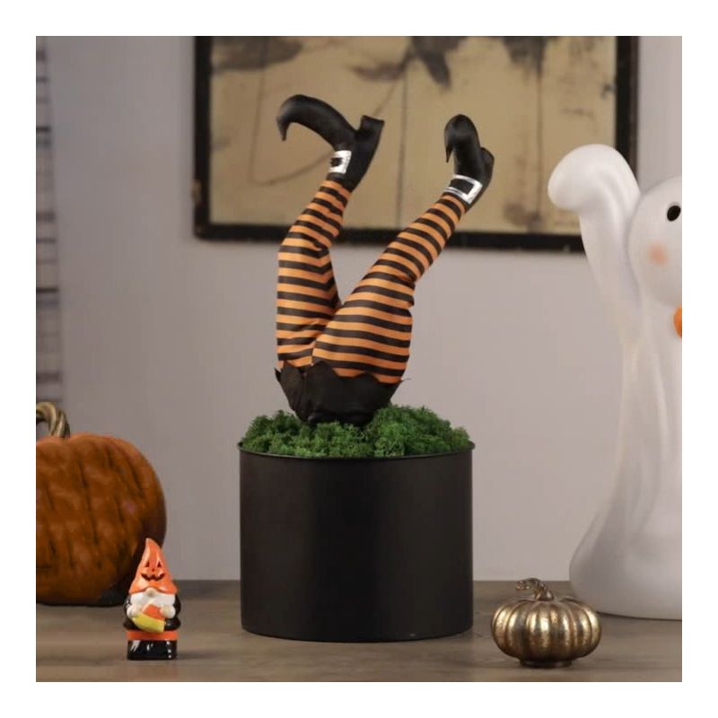 Mr. Halloween Animated Witch Kickers - Motion Activated - 16", 3 of 7