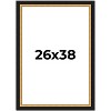 PosterPalooza | Embellished Brown Picture Frame - UV Acrylic, Foam Board Backing, Hanging Hardware - 2 of 4