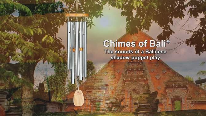 Woodstock Windchimes Chimes of Bali, Wind Chimes For Outside, Wind Chimes For Garden, Patio, and Outdoor Décor, 25"L, 2 of 9, play video