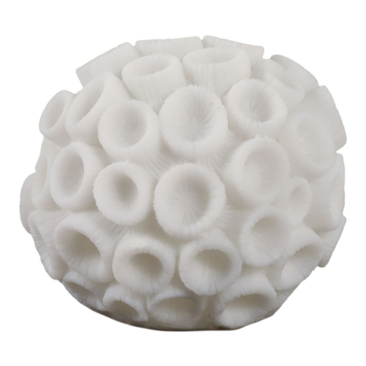 Coastal Resin Coral Orb for Home & Bathroom Decor - Decorative Coral Sphere for Living Room, Coffee Table or Mantel Display - thumbnail 9