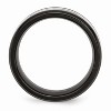 Black Bow Jewelry 9mm Two Tone Stainless Steel & .24 Ctw Black Diamond Comfort Fit Band - 2 of 4