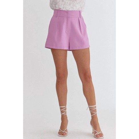 Women's High Waisted Shorts - entro - image 1 of 4