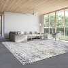 Acekool 5x7 Washable Rug – Retro Striped Non-Slip Carpet, Ultra-Thin Floor Mat for Kitchen & Playroom, - 2 of 4