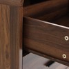 LuxenHome Modern Walnut Finish 6-Drawer Dresser, Engineered Wood Storage Chest with Rounded Corners Brown - 3 of 4