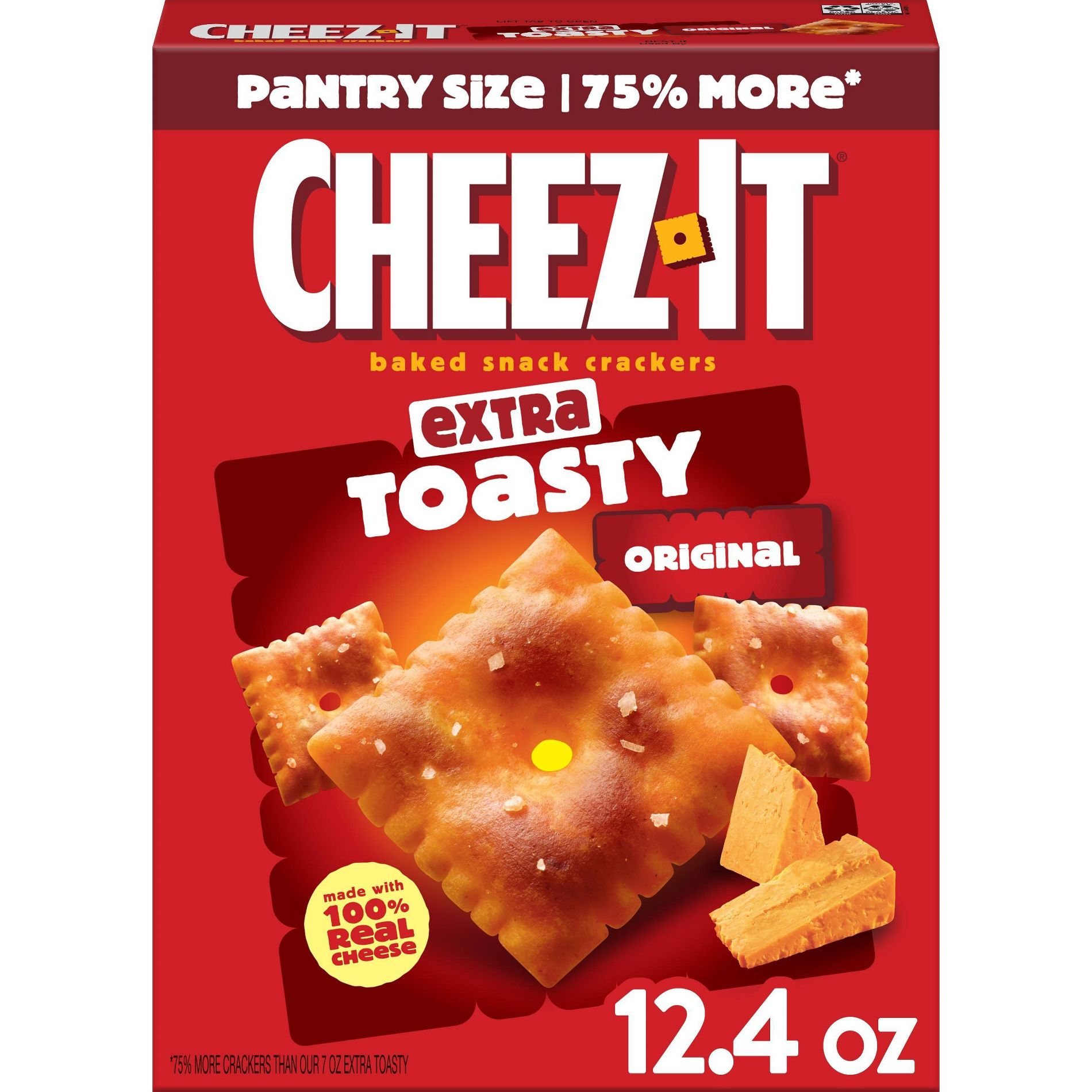 Cheez-It Extra Toasty Baked Snack Crackers - 12.4oz