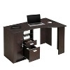 NicBex Home Office Desk 51.25" L Morden Writing Desk with 2 Drawers, 1 Cabinet, 2 Open Shelves, Wooden Desktop and Legs for Study and Work - 3 of 4