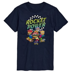 Men's - Nickelodeon - Rocket Power Retro Logo with Otto Regina Sam Maurice Short Sleeve Graphic T-Shirt - 1 of 4