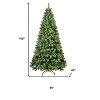 HomeRoots 9' Pre Lit Full Spruce Christmas Tree - 3 of 4