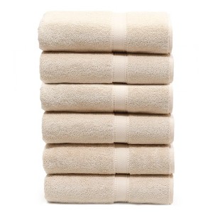 Linum Home Textiles 100% Turkish Cotton Sinemis Terry Bath Towels (Set of 6) - 1 of 2