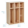 ECR4Kids Streamline 3-Section Coat Locker, Toddler Size, 1 - 2 of 4