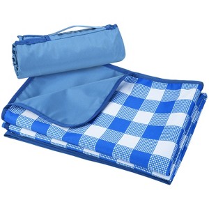 Tirrinia 59"x79" Picnic Blanket, Outdoor Waterproof Lightweight Windproof Extra Large Blanket, Foldable Camping Blanket - 1 of 4