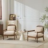 Grungis 26.6" Wide Accent Chair with Solid Wood Frame,Arm Chair with Rattan Backrest,Accent Chair for Bedroom,Reading Room,Office - 2 of 4