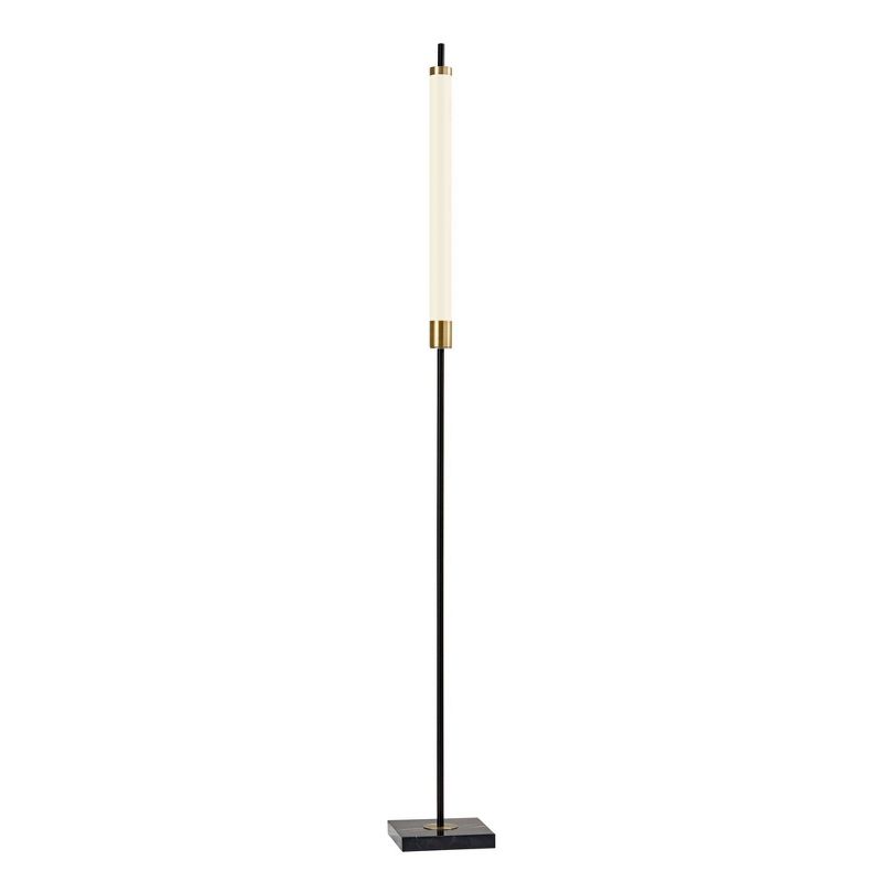 72&#34; 3-way Piper Floor Lamp (Includes LED Light Bulb) Black - Adesso, 1 of 4