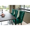 CENGHU Modern Velvet Upholstered Dining Chairs Set of 2, Kitchen Side Chairs with Wood Legs and Nailhead Trim, for Dining Room, Living Room - 3 of 4