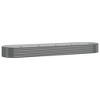 vidaXL Garden Raised Bed 157.5"x31.5"x31.9" Galvanized Steel Silver - 2 of 4