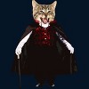 Men's Design By Humans Catcula Cat Kitten Dracula Cute Funny Halloween t shirt By JOHANNESART Tank Top - 2 of 3