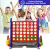 LOVSON 4-to-Score Giant Game Set, featuring Giant Connect the Dots, Basketball Hoop, Ring Toss, and Golf Game, suitable for indoor ,outdoor use,Red - 2 of 4