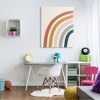 Stupell Industries Half Arch Children's Rainbow Boho Toned Stripes, 48" x 36" - 2 of 4