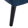CAVINAS Modern Linen-Blend Upholstered Accent Chair with Metal Legs,Luxury Armchair for Living Room,Bedroom - 4 of 4