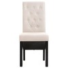 CLIHOME Modern style dining chair, solid wood leg soft cushion fabric kitchen chair(Set of 2) - 2 of 4