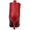 Allegra K Women's Pointed Toe Side Zipper Stiletto Heels Ankle Boots - 3 of 4