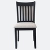 Sapphtopaz Wooden Dining Chairs Set of 2 Upholstered Side Chairs with Wood Slat Backrest and Cushion Seats Chair for Dining Room, Living Room - 4 of 4