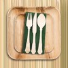 Smarty Had A Party Silhouette Birch Wood Eco Friendly Disposable Dinner Spoons (600 Spoons) - image 3 of 4