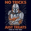 Mens Star Wars: The Mandalorian Grogu and Din Djarin No Tricks Just Treats T Shirt - 2 of 4