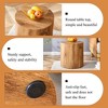 KTMBDW Small Wooden Side Table, Round Wood Coffee Tables End Table, Cylindrical Coffee Table for Bedroom, Living Room, Dining Room - 4 of 4
