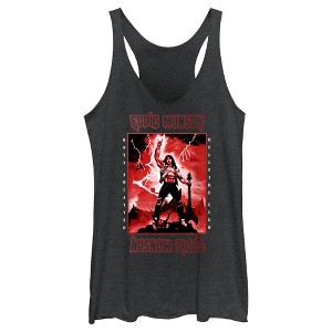 Women's Stranger Things Rockstar From Hellfire Club Eddie Munson Racerback Tank Top - 1 of 4
