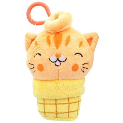 Se7en20 Kitty Cone Clip Sherburt 5 inch Plush Backpack Clip