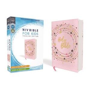 Niv, Bible for Kids, Flexcover, Pink/Gold, Red Letter, Comfort Print - by  Zondervan (Paperback) - 1 of 1