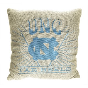 NCAA North Carolina Tar Heels 26 x 26 Woven Tapestry Pillow - 1 of 4