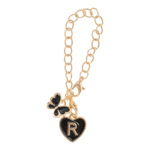 Unique Bargains Butterfly Heart Cup Chain Charm Water Cup Pendant 1 Pc - 1 of 4