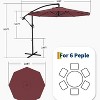 GustoWave 10FT Cantilever Patio Umbrella with Cross Base - 4 of 4