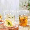 Attop 100 Pack - 16 oz Clear Plastic Cups with Lids and Straws, Sturdy & Food Safe Iced Coffee Cups with lids - 4 of 4