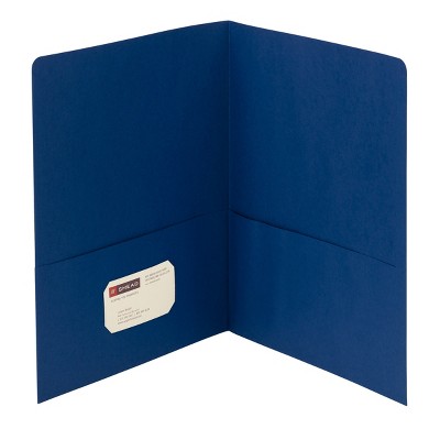 Smead 10-Pocket Project Organizer, Letter, Navy Blue