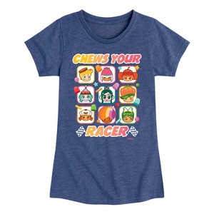 Girls' - Disney - Chews Your Racer Fitted Short Sleeve Graphic T-Shirt - 1 of 4