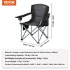 Yinvani Camping Folding Chair for Adults, Portable Chairs with Side Pockets, Cup Holder and Cooler Bag for Beach, Lawn, Picnic, Fishing - 4 of 4