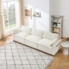Whizmax Convertible Sectional Couch Velvet L Shaped Sofa 3 Seat Sofa with Chaise L-Shaped Couches Reversible Sectional Sofa - 3 of 4