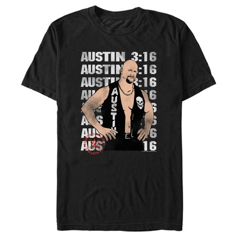 Men's Wwe Stone Cold Steve Austin 3:16 Animated T-shirt - Black - 3x ...